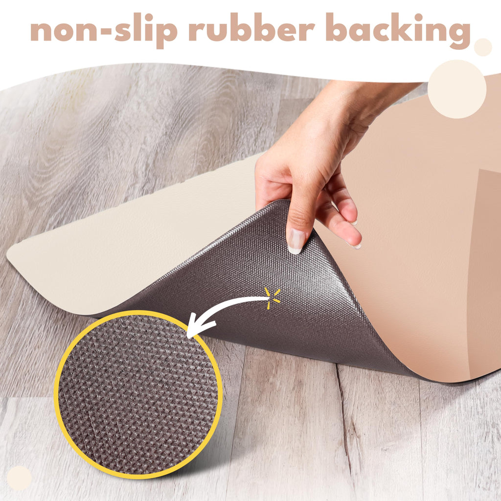 NALALAS Large Dog Mat for Food and Water, Cat Feeding Mat | Large Waterproof Dog Bowl Mat | Non-Slip Pet Food Mat for Floors | Pet Mats for Food and Water | Easy to Clean