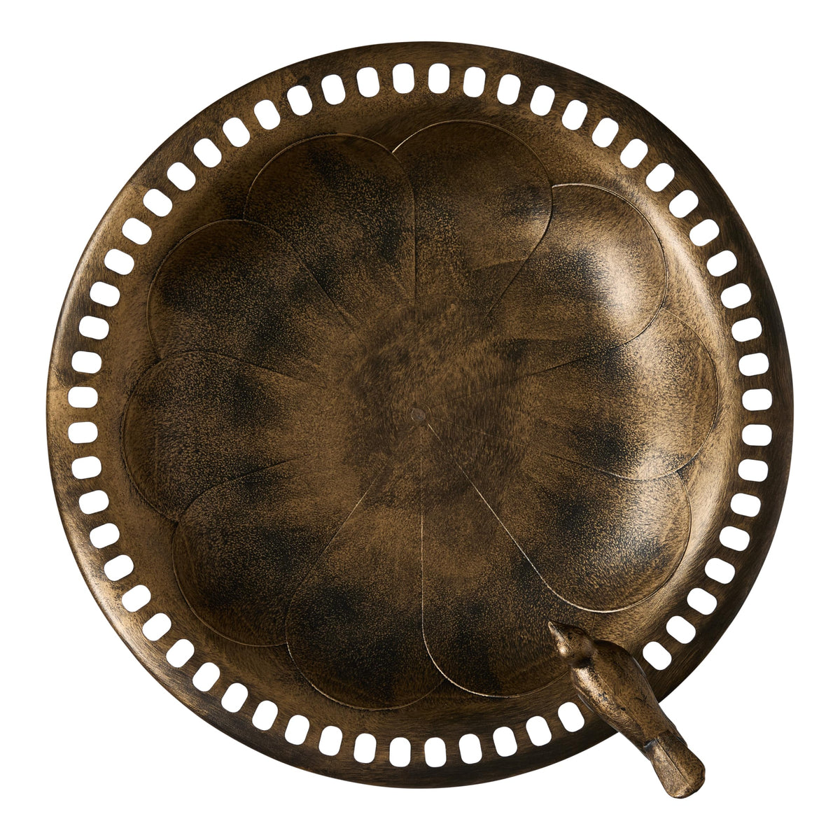 BACKYARD EXPRESSIONS PATIO · HOME · GARDEN 912449-WB Outdoor Garden Bird Bath- Bronze- Weather Resistant Polyresin-30 Inch-Backyard Expressions