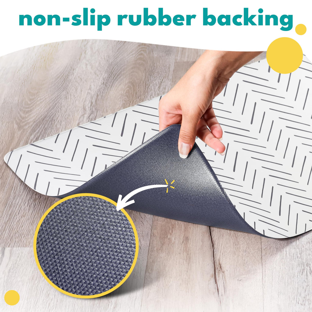 NALALAS Dog Mat for Food and Water, Cat Feeding Mat | Waterproof Dog Bowl Mat | Non-Slip Pet Food Mat for Floors | Pet Mats for Food and Water | Easy to Clean