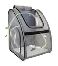 NextFri Pet Carrier Backpack, Ventilated and Breathable for Cats Dogs, Collapsible Designed for Travel, Hiking & Outdoor Use Black
