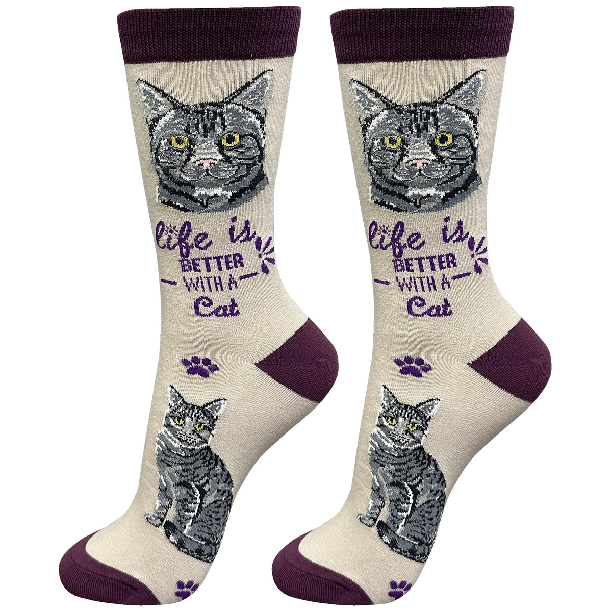 E&S Pets Pet Lover Socks - Dog Socks - Cat Socks - Fun Pet Lover Gifts - Cute Crew Socks - Unisex Novelty Socks - One Size Fits Most (Australian Cattle Dog)