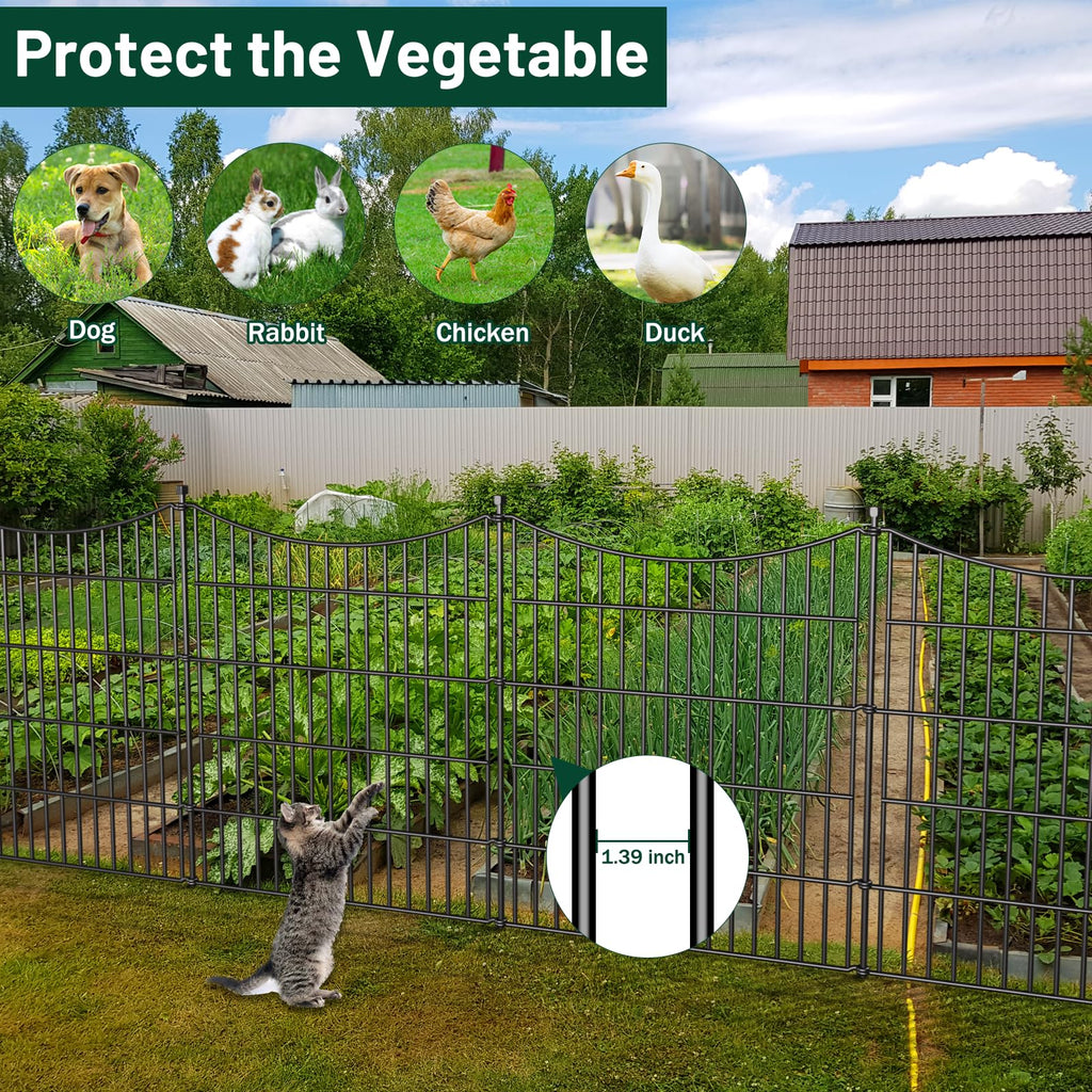 No Dig Dog Fence Outdoor for Yard, 24 in(H) X 20 ft(L)