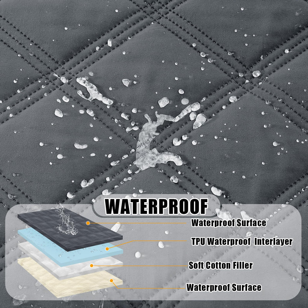 Smiry Waterproof Dog Bed Cover, Reversible Pet Blanket for Sofa Couch