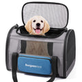 BurgeonNest Pet Carrier for Large Cats up to 25 lbs with Unique Side Bag