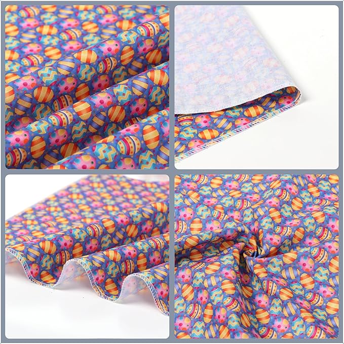 ARING PET Easter Dog Bandanas, Cute Purple Colorful Eggs Pet Bandana Scarf Triangle Bibs for Puppy Small Medium Large Boy Girl Dogs Cats-L