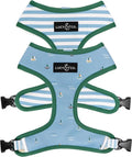 Lucy & Co. Reversible Dog Harness - Water-Repellent Neoprene, Dual-Print Design, Easy Swap Style, Adjustable Comfort Fit - Set Sail Reversible Harness - X-Large
