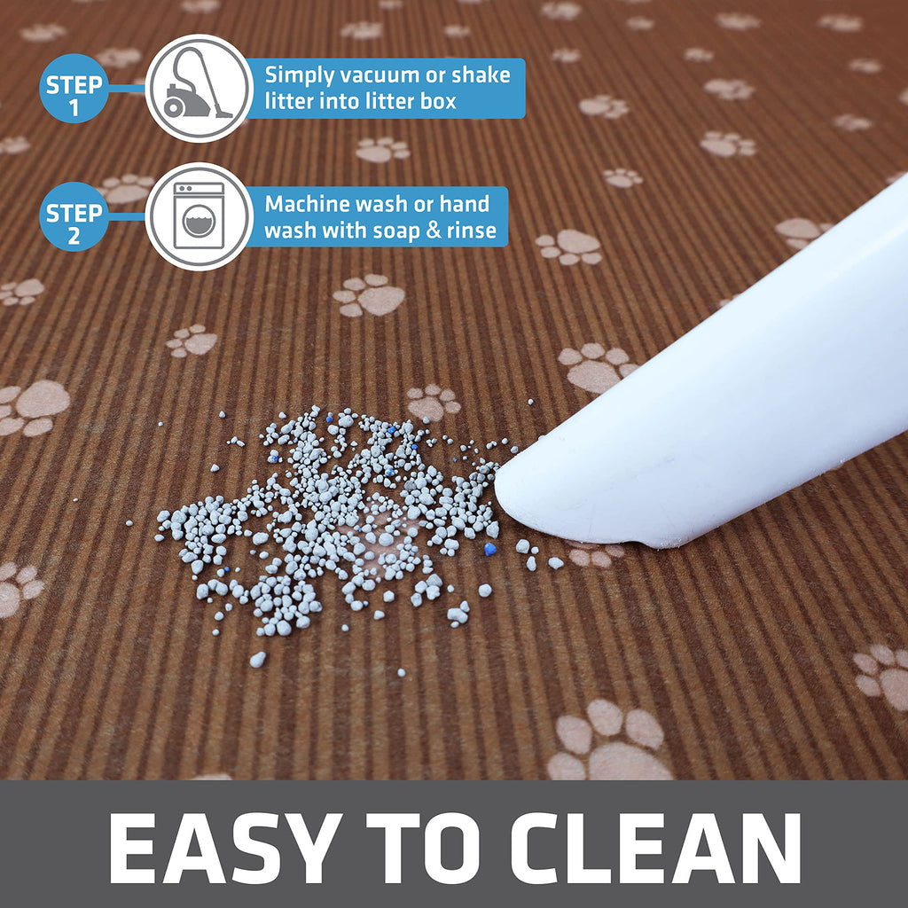 Drymate Cat Litter Box Mat, Litter Trapping Mat, Brown, 28x36 XL