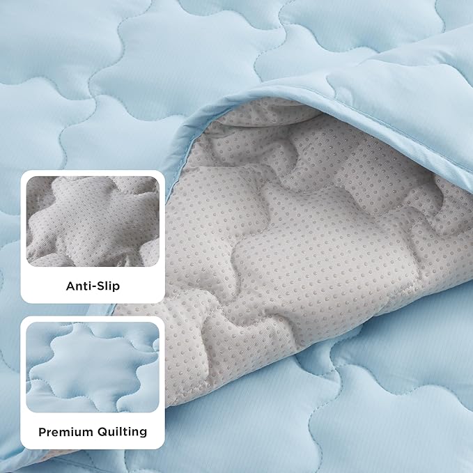 Bedsure Cooling Mat for Large Dogs – 41x28 Thin Washable Cooling Pet Pad for Puppy, QMAX>0.5, XL Portable Kennel Puppy Bed for Summer, Non-Slip Summer Crate Pad for Big Dog Up to 80 lbs