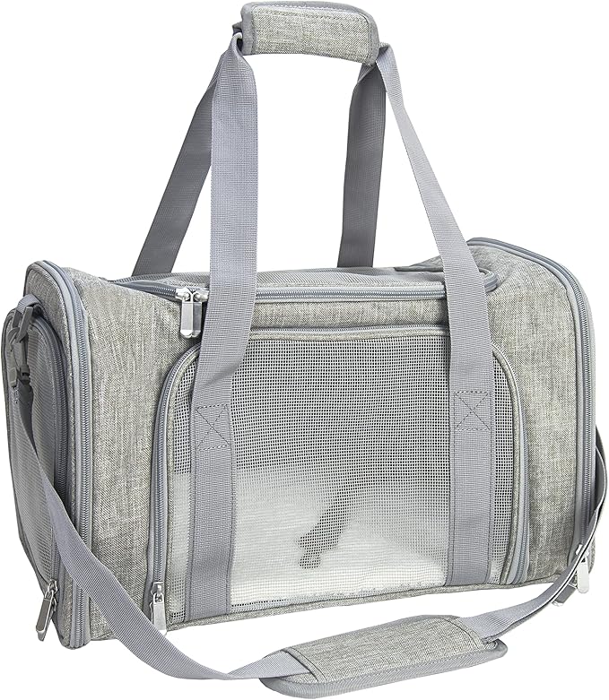 NextFri Soft-Sided Pet Carrier for Cats Small Dogs of 15 Lbs Medium Purple