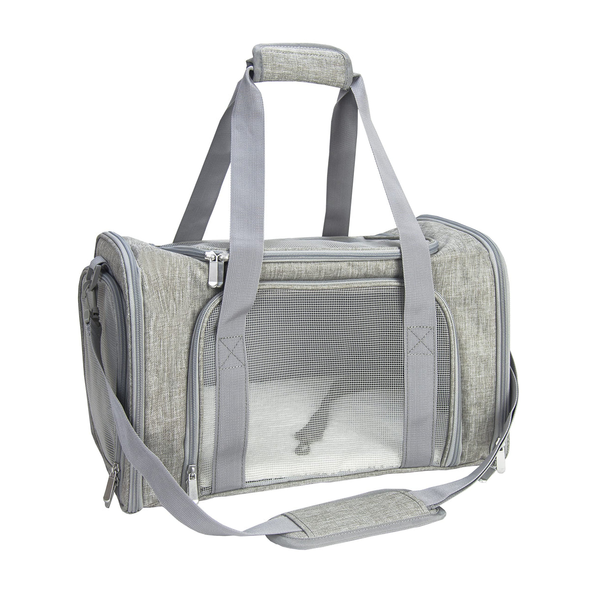 NextFri Soft Sided Carrier for Small Medium Cats Dogs,TSA Airline Approved Collapsible Travel Pet Carrier Medium Blue