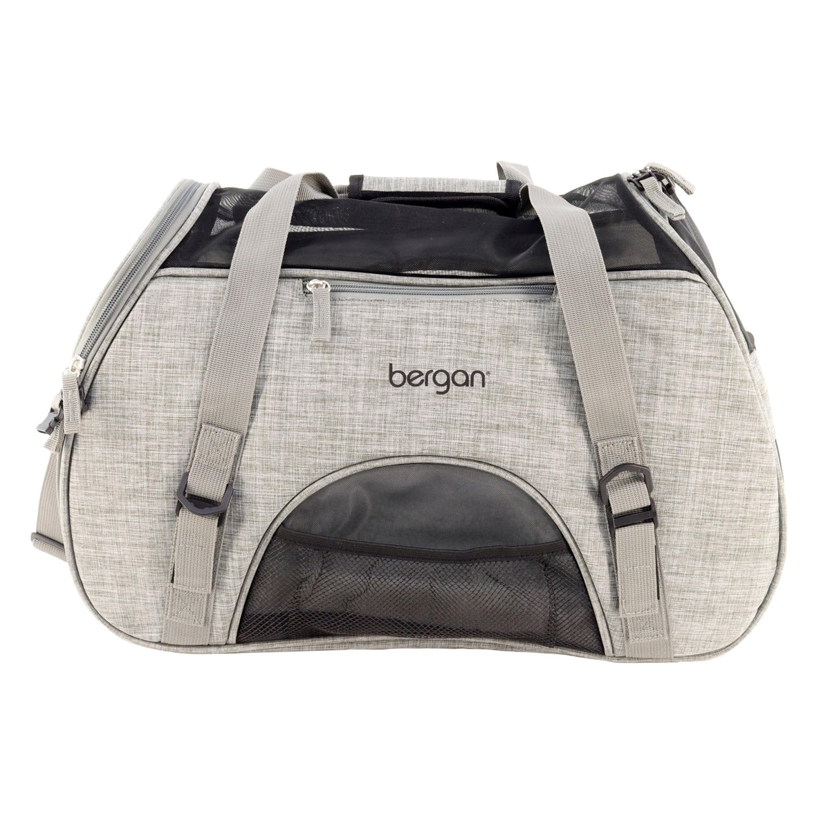 Coastal Pet Bergan Comfort Carrier - Breathable Travel Carrier for Dogs & Cats - Heather Bermuda, 16" x 8" x 11"