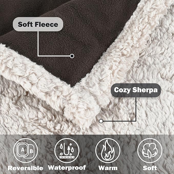 Kritter Planet Waterproof Reversible Pet Blanket for Small Dogs
