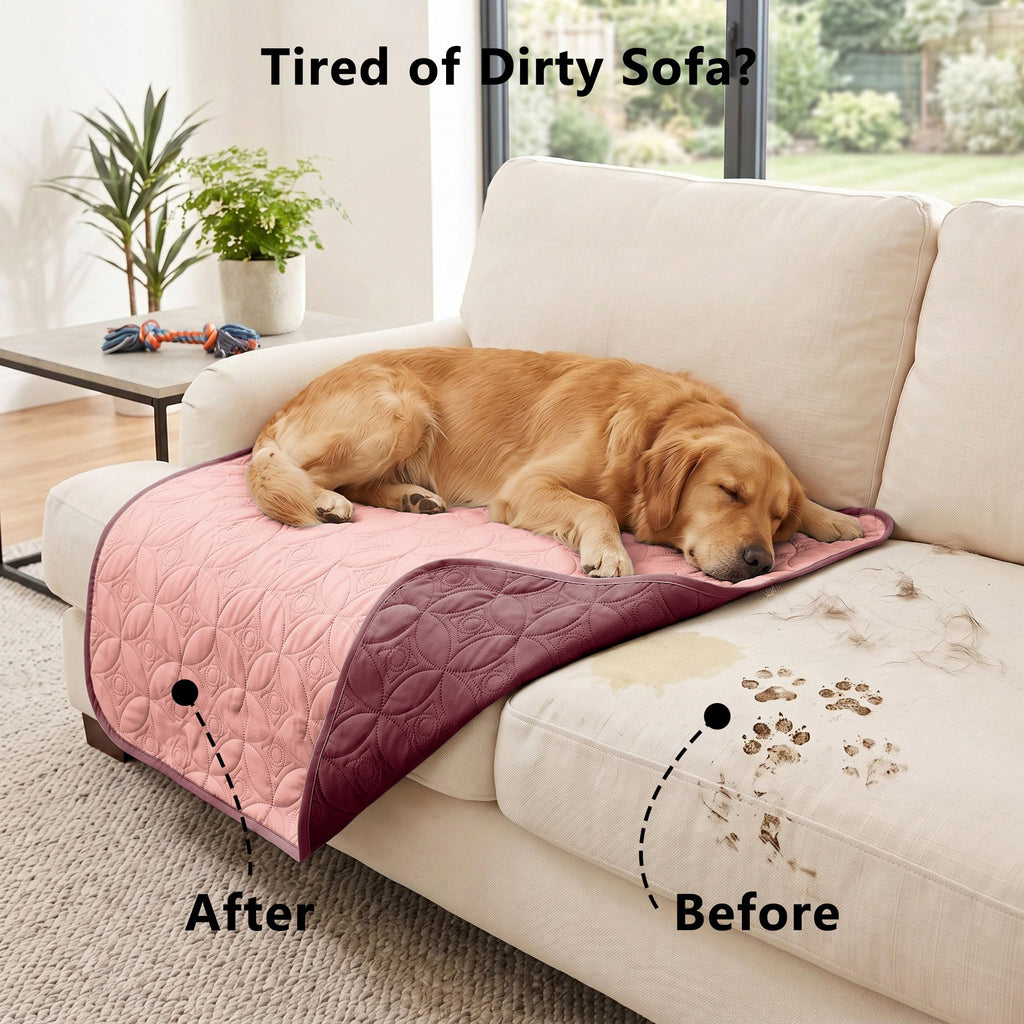 Tuffeel Waterproof Couch Cover for Dogs - Washable Pets Furniture Protector