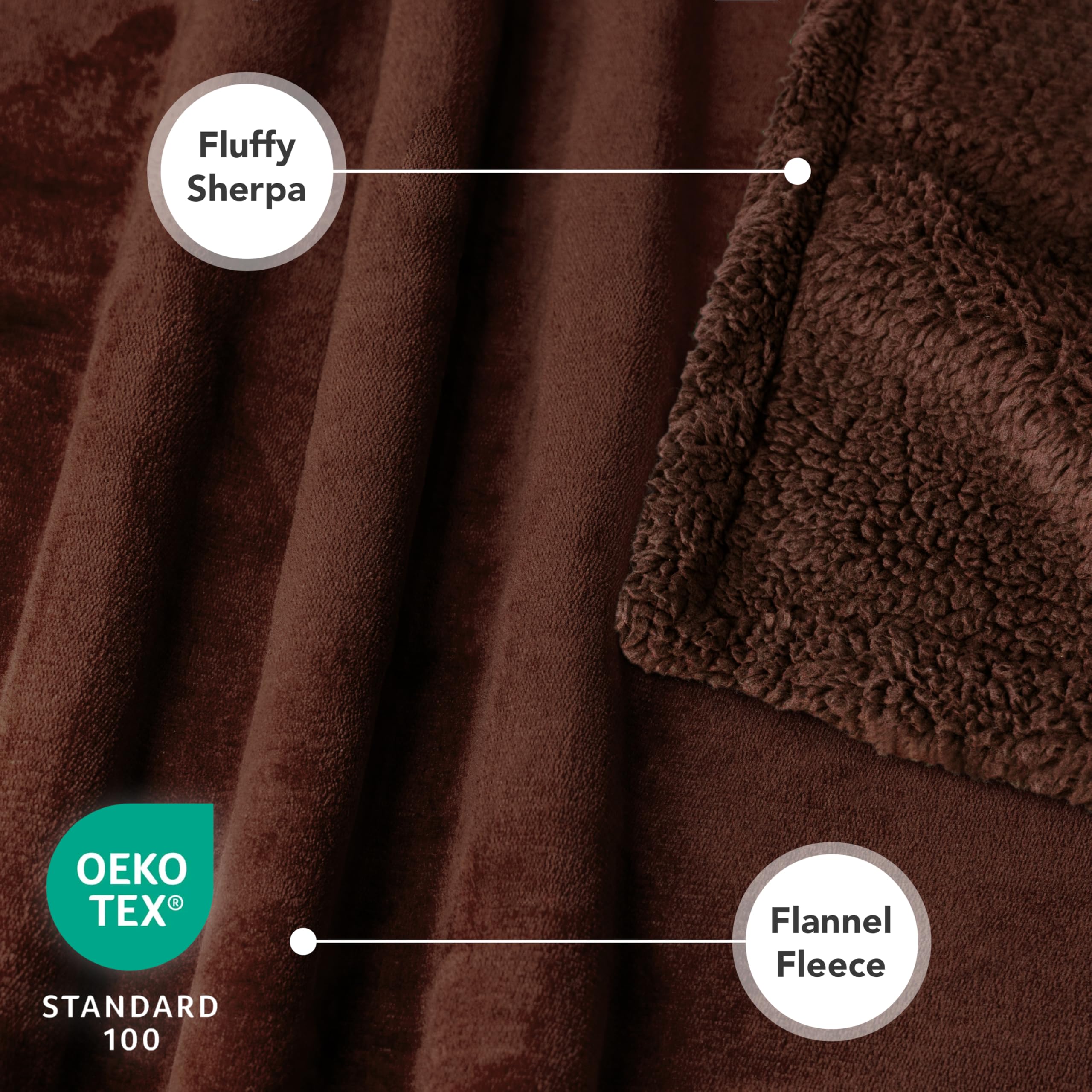 PetAmi Dog Blanket Small Medium Pet Cat Puppy Kitten, 40x29, Solid Brown
