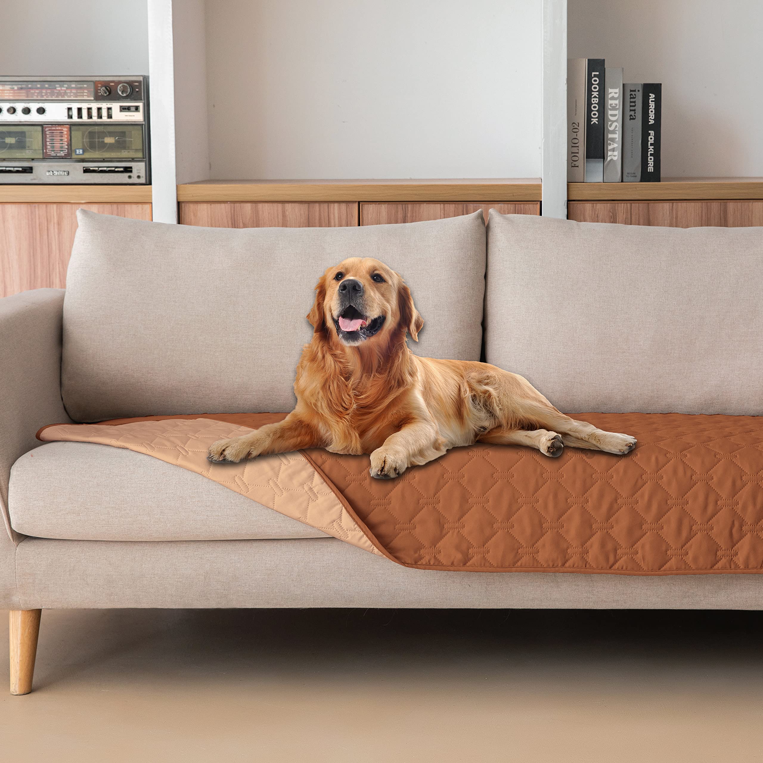 gogobunny Waterproof Blanket, Couch Covers for Dogs, Reversible Protector