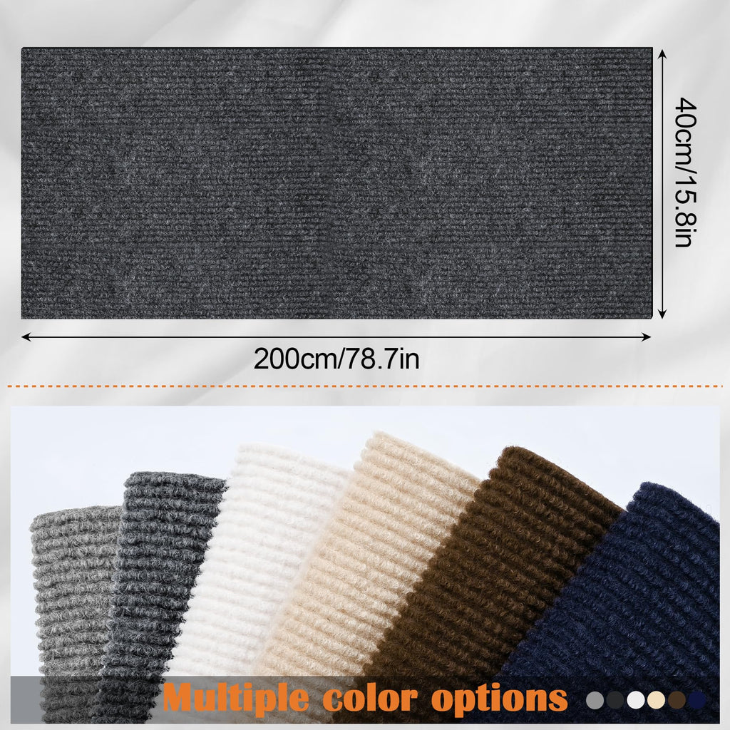 Inchoco Couch Protector from Cat Claws - 78.7" x 15.8" Trimmable Self-Adhesive Cats Claws Scratch Pads, Cat DIY Climbing Cats Scratch Mat Tree Replacement Indoor (Dark Gray)