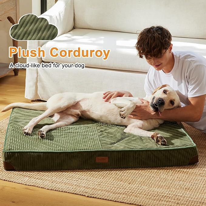 FUKUMARU X-Large Dog Bed, Thickened Waterproof Dog Mat with Washable Cover