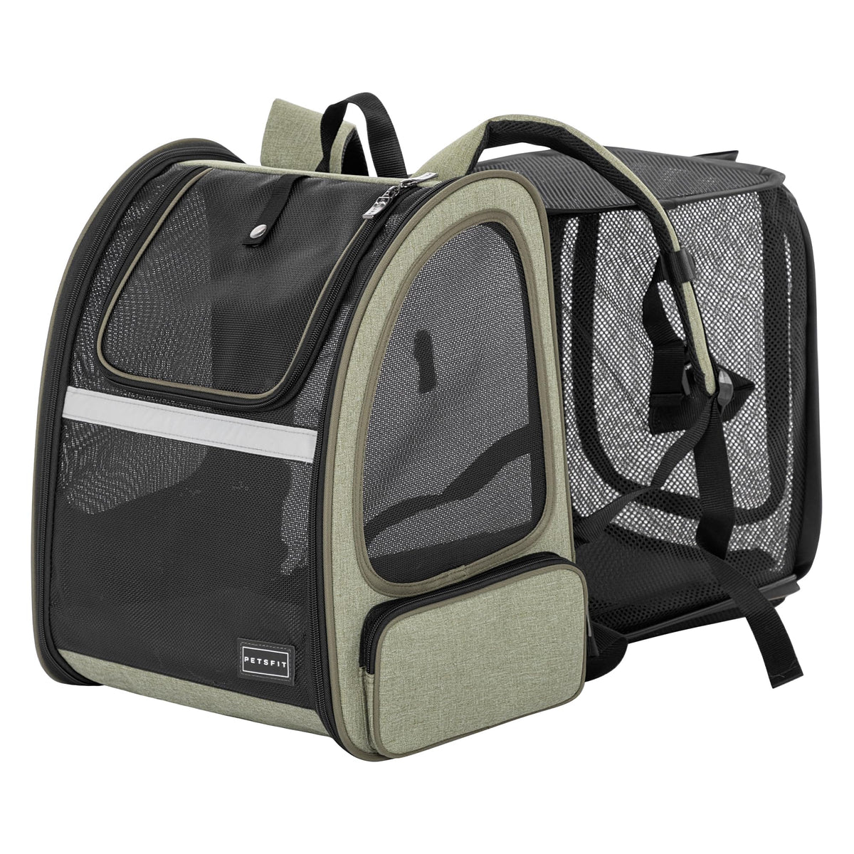 Petsfit Expandable Cat Backpack Carrier for Cats and Small Dogs, 18 lb
