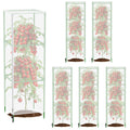 Garden Bird Netting Cover for Square Plant Cage, Plant Cover 59" x 17.7" Insect Tomato Cage Net with Zipper and Drawstring, Tomato Trellis Netting Protection Cover for Protecting Plant (6 Pack)