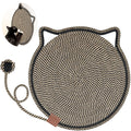 Cat Scratcher Mat, Natural Cotton Rope Cat Scratch Pad, 15.7'' Round Horizontal Floor Cat Scratching Pads for Indoor Cats, Cat Furniture Protector for Wall, Couch, Carpets, Sofas