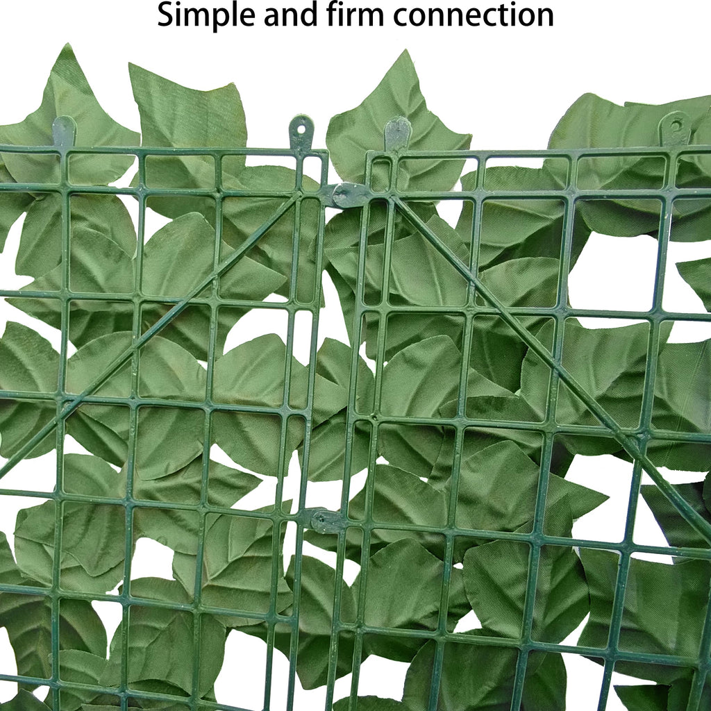 ODTORY Artificial Ivy Privacy Screen Fence Panel, Green 72 X 144 in