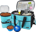 PetAmi Dog Travel Bag Organizer, Pet Supplies Diaper Tote, Teal Blue Medium