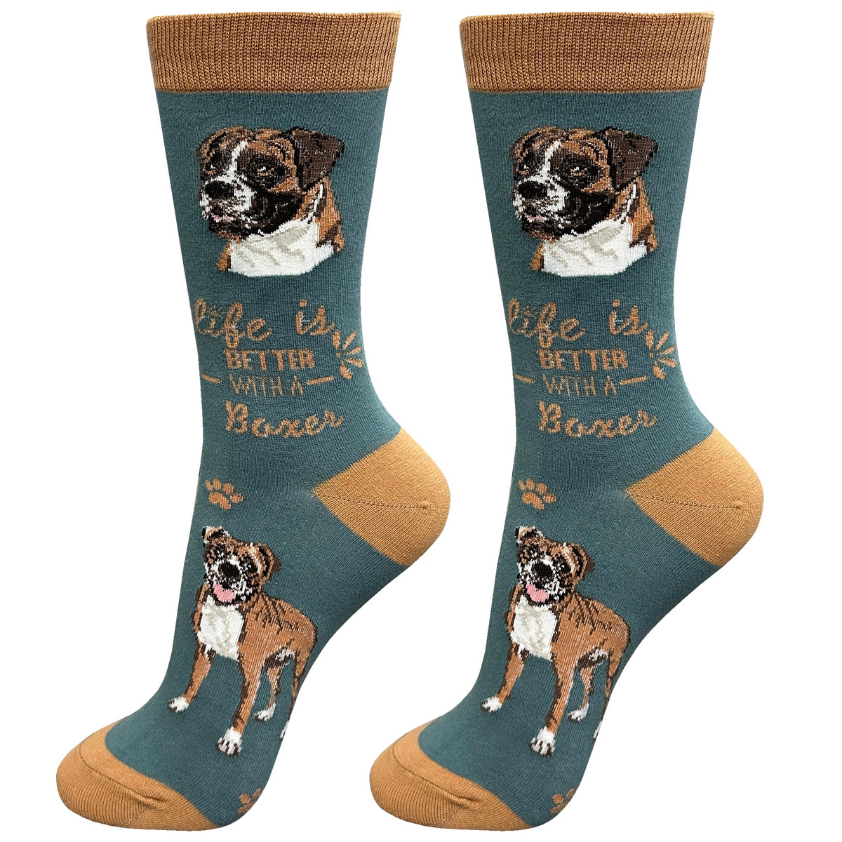 E&S Pets Pet Lover Socks - Dog Socks - Cat Socks - Fun Pet Lover Gifts - Cute Crew Socks - Unisex Novelty Socks - One Size Fits Most (Australian Cattle Dog)