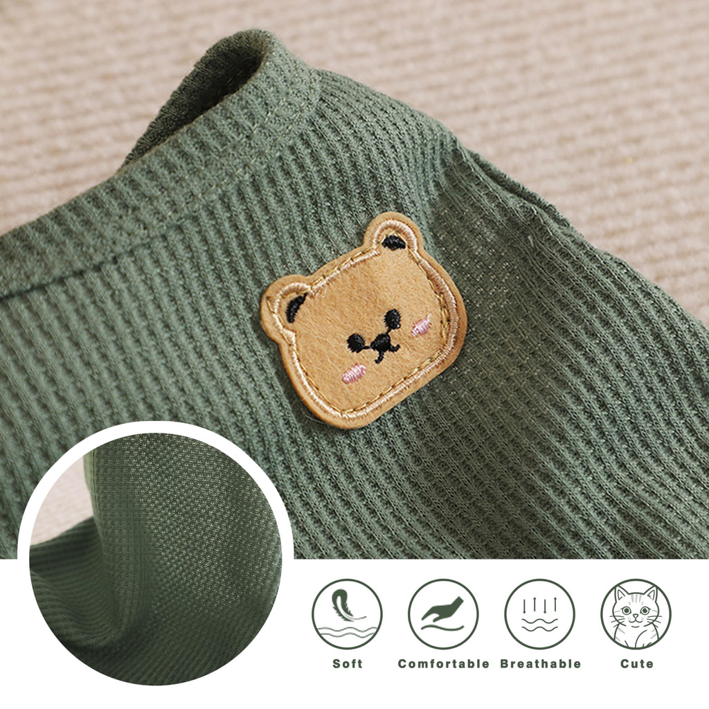 Maqilo Cat Clothes, Pet Clothes,Pet Shirts, Soft Cotton Cat Shirts, Kitten Clothes for Sphynx Cats, Cat Vests for Spring/Summer/Autumn, Breathable Pet Shirt, Pet Clothes for Cats and Dogs., X-Large