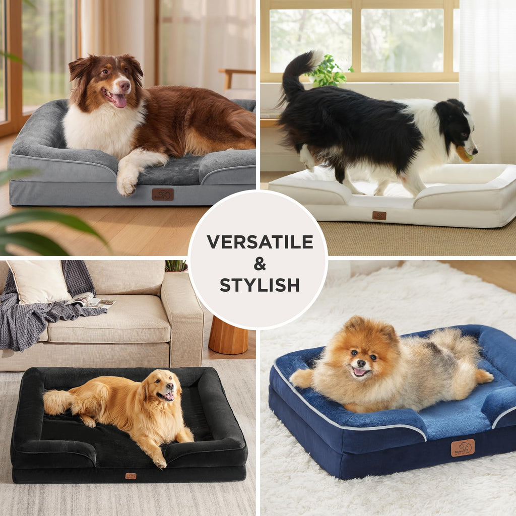 Bedsure Orthopedic Dog Beds Large Sized Dog with Removable Washable Cover