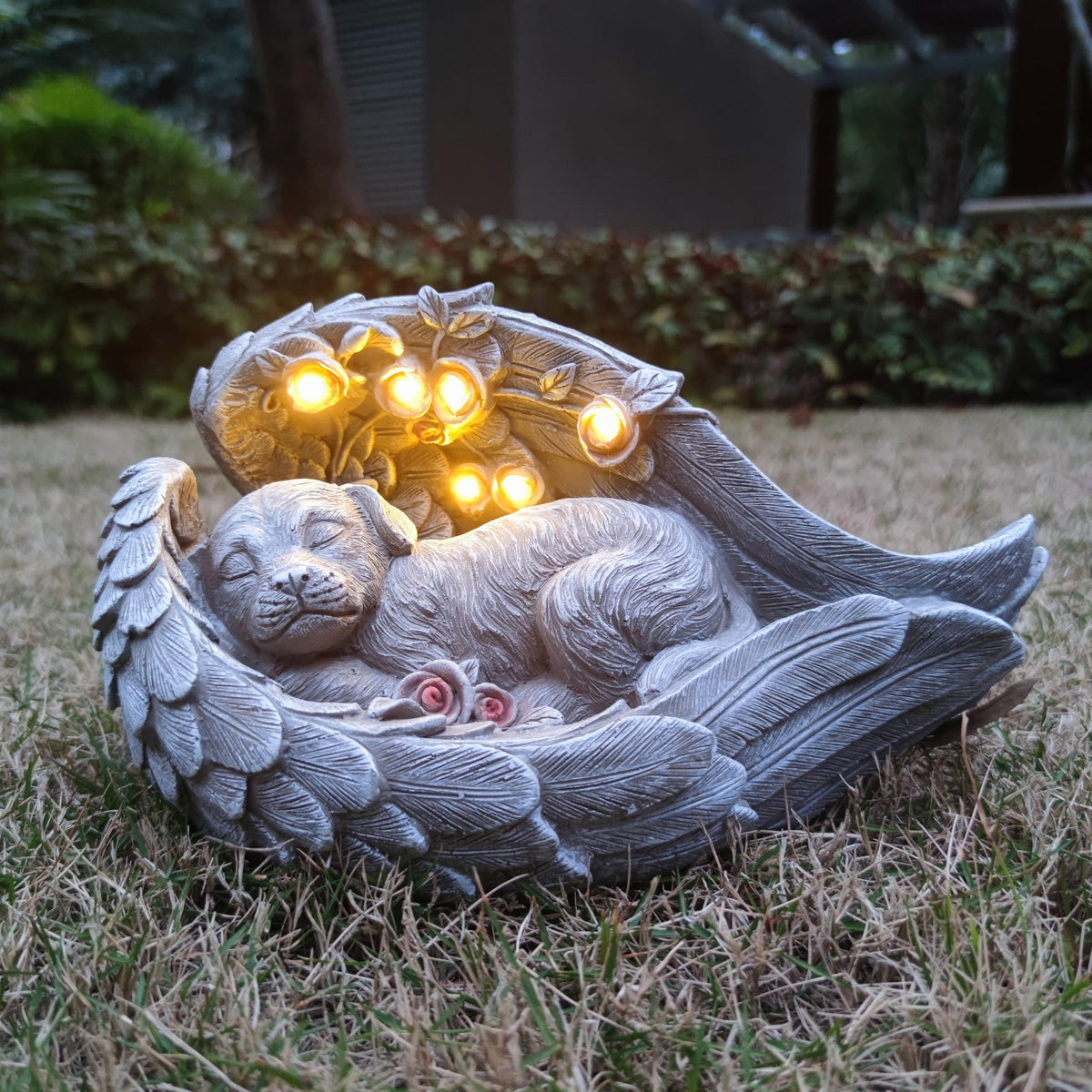 Yardancer Dragon Solar Outdoor Garden Statue - Dragon Outdoor Figurie Lights - Yard Decorative Outdoor Statue Suitable for Patio, Balcony, Patio Decoration - Specially Customized Gift for Mom