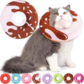 Hpetppy Cat Cone Collar Soft, Cat Recovery Collar for Wound Healing Cute Donut Adjustable Kitten Cones to Stop Licking Comfortable Lightweight Neck Elizabethan Collars for Cats Kittens After Surgery