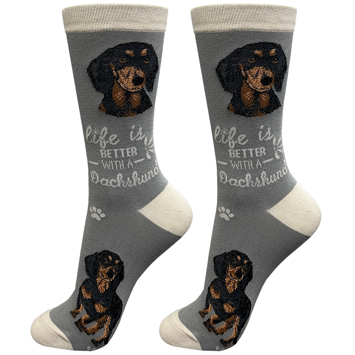 E&S Pets Pet Lover Socks - Dog Socks - Cat Socks - Fun Pet Lover Gifts - Cute Crew Socks - Unisex Novelty Socks - One Size Fits Most (Australian Cattle Dog)