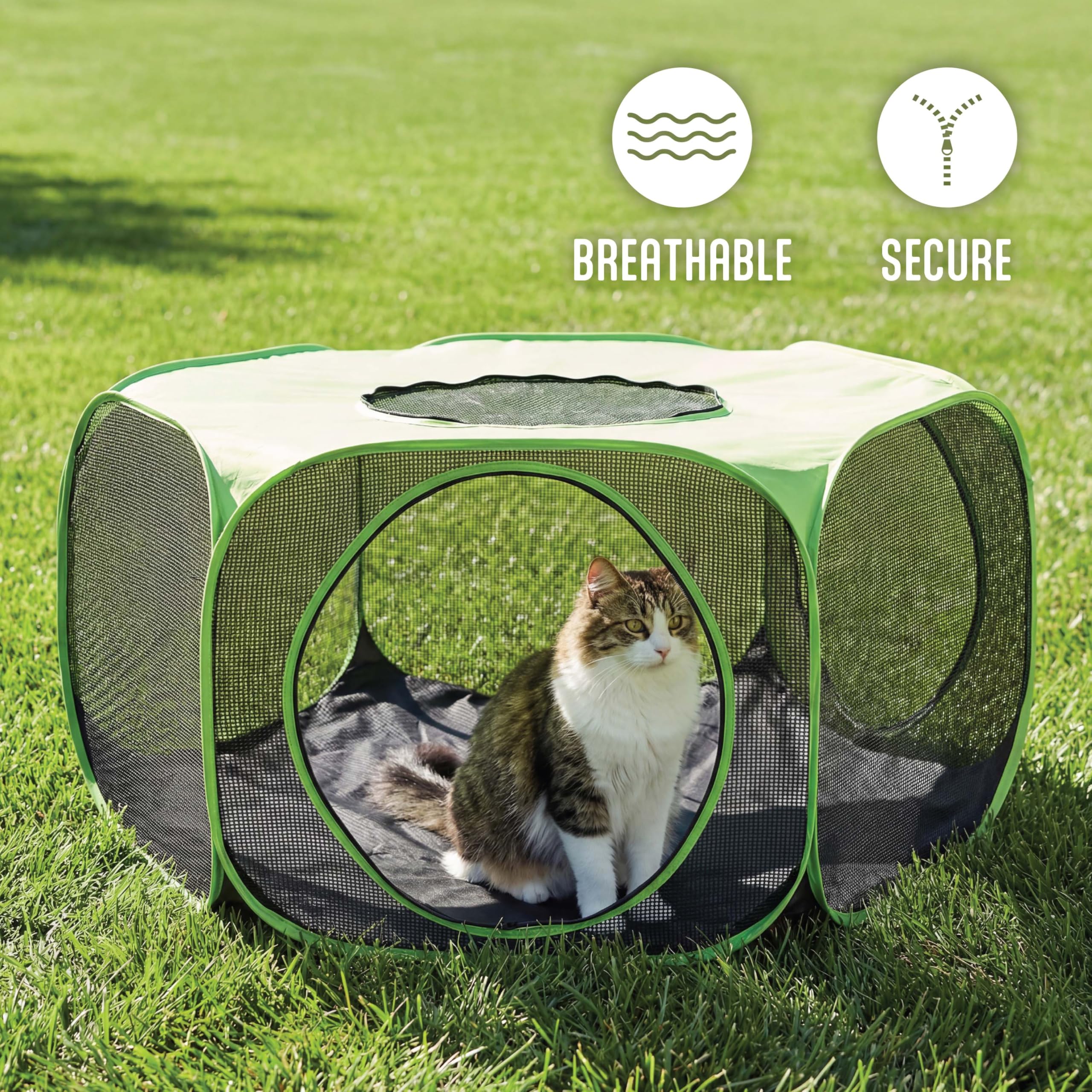 Kitty City Outdoor Catio Furniture and Play Kits for Cats, Play Pen