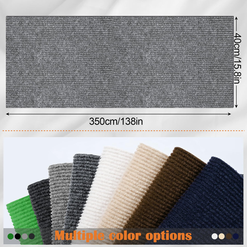 Cat Scratch Furniture Protector - 138" x 15.8" Trimmable Self-Adhesive Cats Claws Scratch Pads, DIY Cat Climbing Couch Protector for Scratch Post Cat Tree Replacement Indoor (Light Gray)