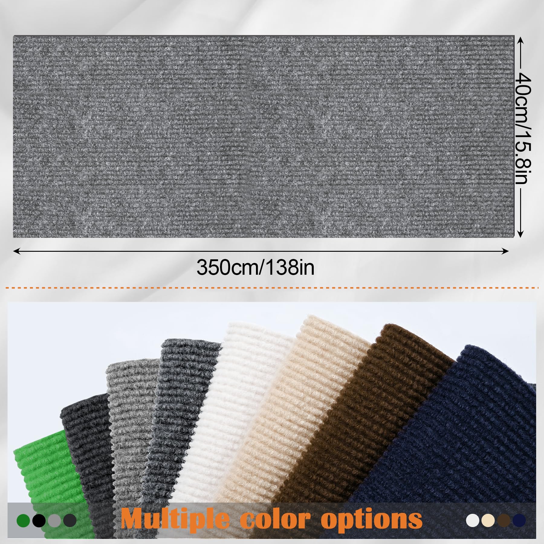 Cat Scratch Furniture Protector - 138" x 15.8" Trimmable Self-Adhesive Cats Claws Scratch Pads, DIY Cat Climbing Couch Protector for Scratch Post Cat Tree Replacement Indoor (Light Gray)