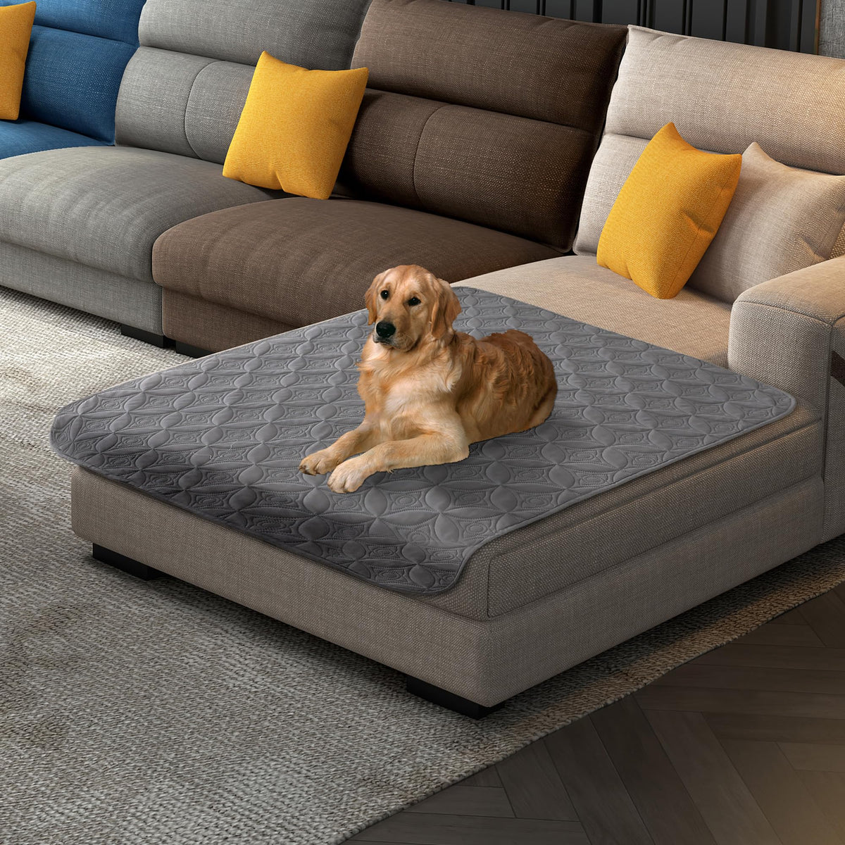 Tuffeel Waterproof Couch Cover for Dogs - Washable Pets Furniture Protector