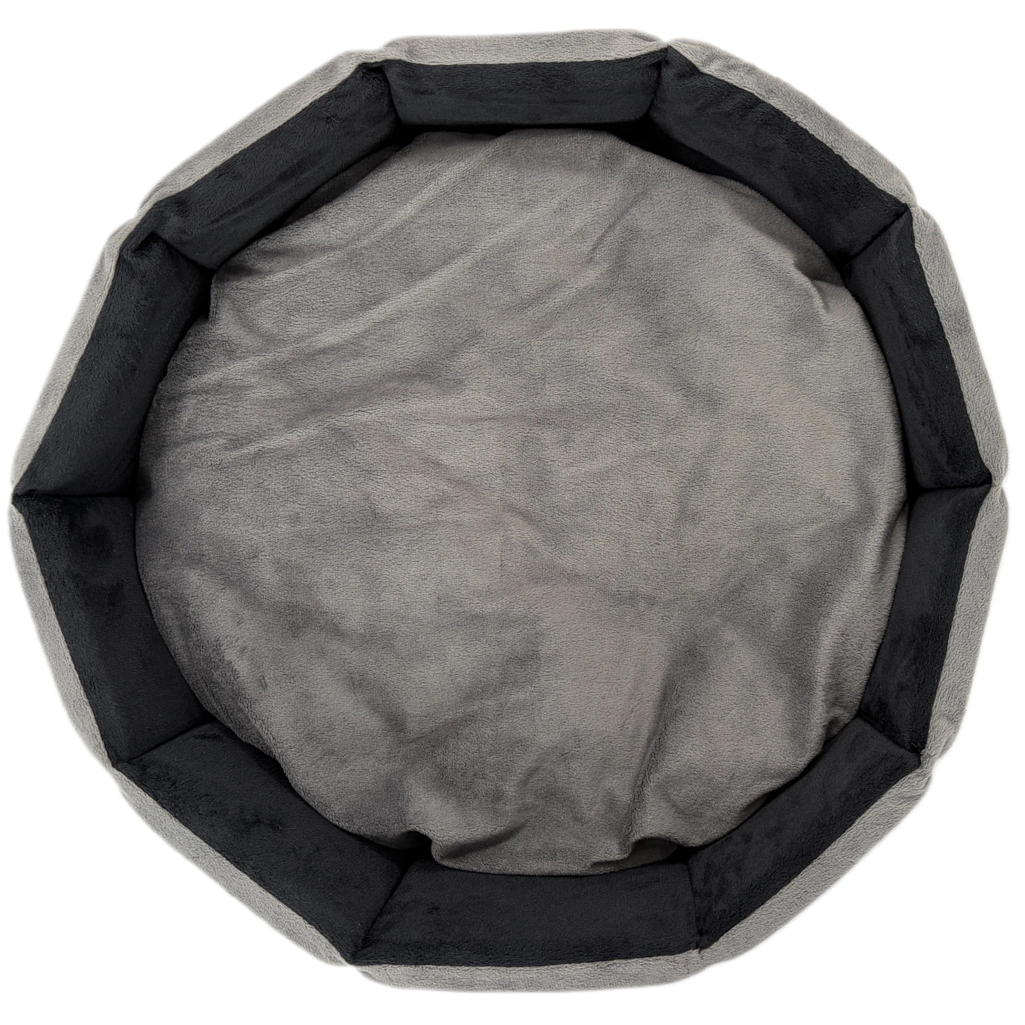 PJYuCien Orthopedic Memory Foam Round Pet Bed, 20", Gray