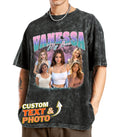Tehg & Tuhg Custom T-Shirts with Faces on Them, Vintage Personalized Bootleg Rap Tees for Him Her with Name & Photo,Customized Gift for Girlfriend Boyfriend on Gameday Anniversary