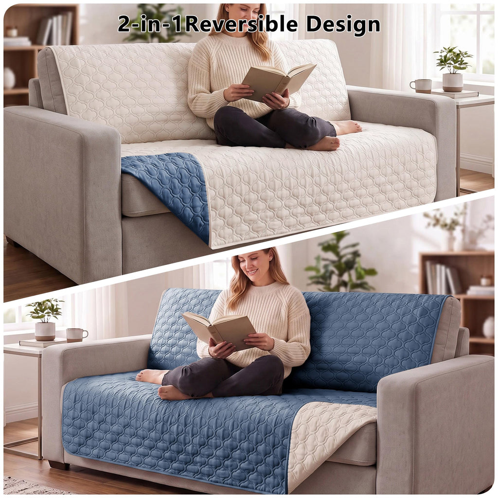 Bigbeer Waterproof Couch Cover - Washable Dog & Pet Furniture Protector