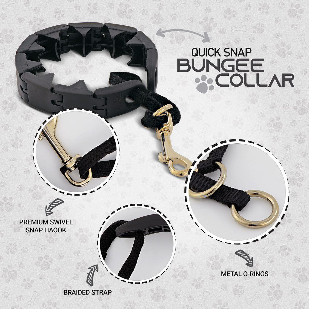 Ram-Pro Dog Training Pinch Collar Triple Crown Gentle Effective/No Barking Control for All Breeds