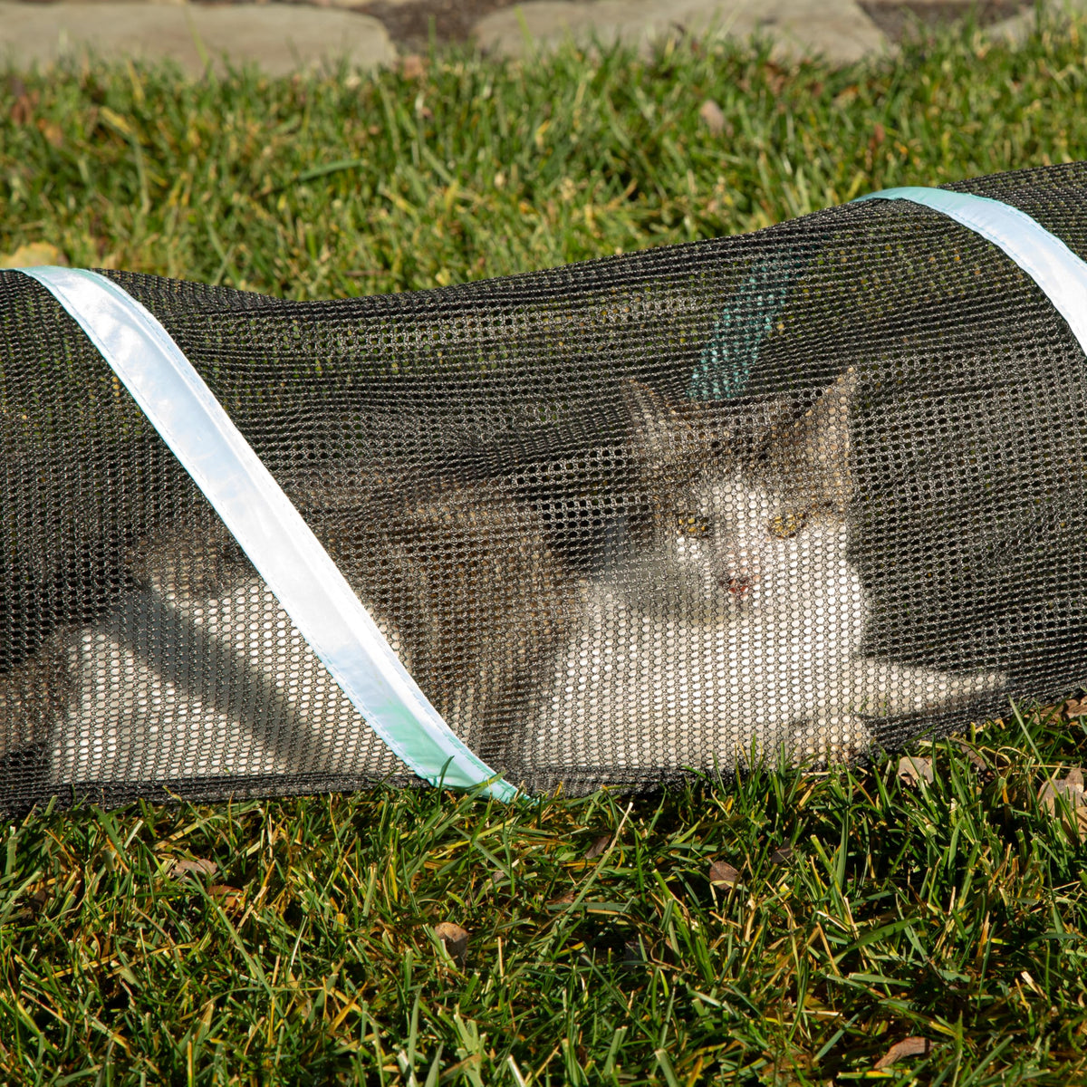 Kitty City Catio Outdoor 10' Cat Tunnel – 10‑Foot Cat‑Sized Play Tunnel, 11” Diameter, Modular Catio Connector for Cats & Small Pets