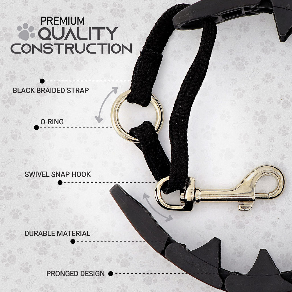 Ram-Pro Dog Training Pinch Collar Triple Crown Gentle Effective/No Barking Control for All Breeds