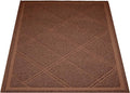 Amazon Basics Less-Mess Cat Litter Box Mat,24" x 35",Unscented,Brown,(Pack of 10)